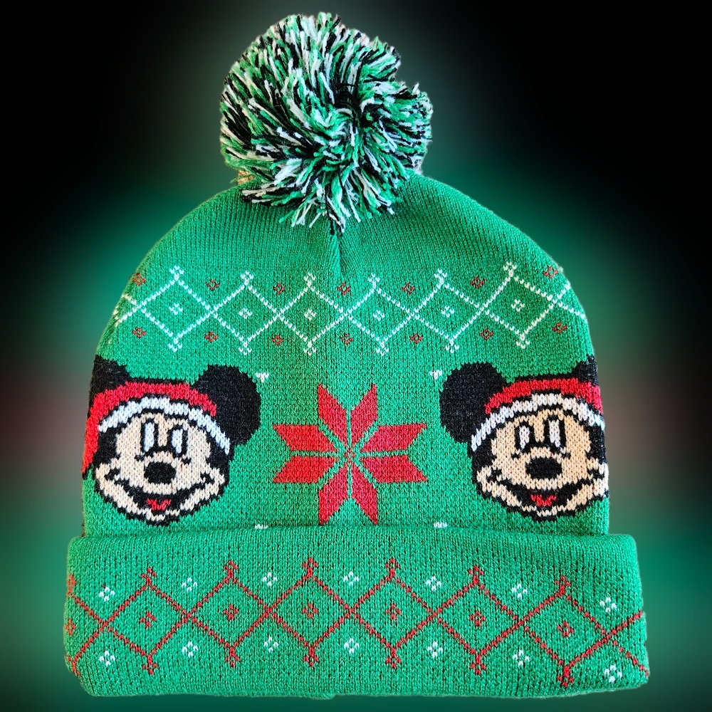 Disney Green Mickey Mouse Kids Beanie